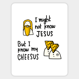 Jeesus Vs Cheeses Magnet